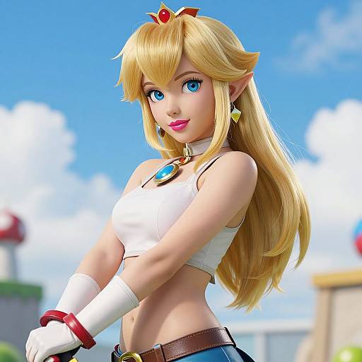 Princess Peach and Link Mash-Up