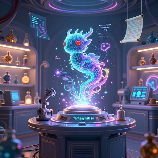 Mystical Fantasy Lab AI Chamber
