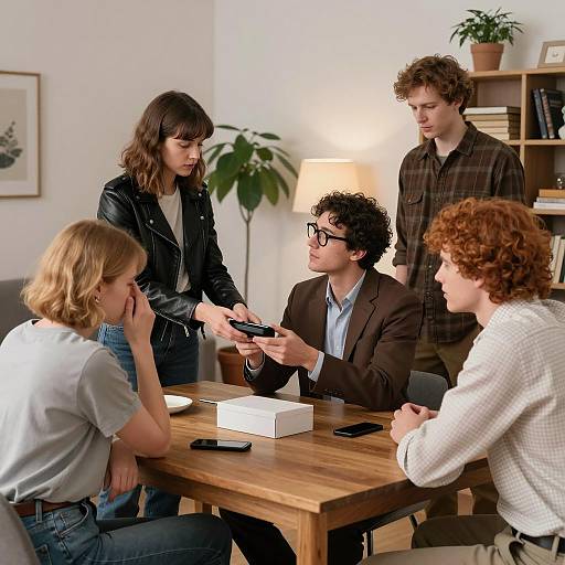 Dynamic Gathering in a Cozy Living Room