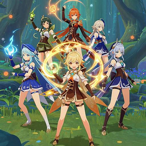 Vibrant Genshin Impact Fantasy Art