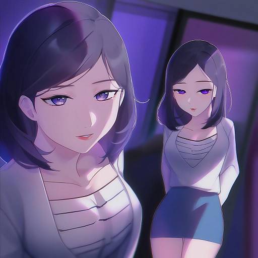 Illustration of Amano maya, persona in the style of Tem10