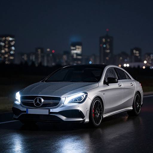 Heroic Night Shot of AMG CLA 45