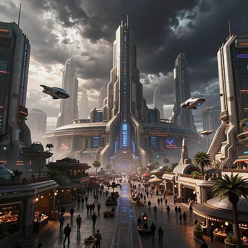 Futuristic Star Wars Cityscape