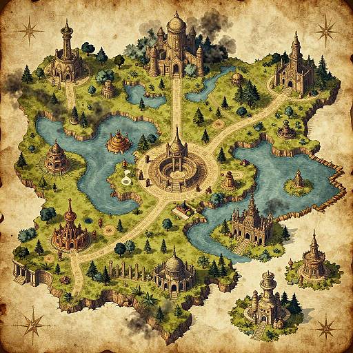 Stylized Fantasy RPG Map Generator