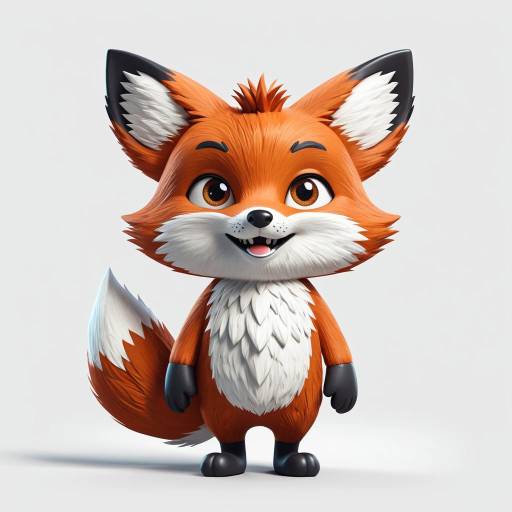 Trendy Cute Fox Character Design