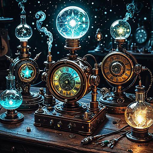 Starlit Elemental Spirits and Alchemy Devices