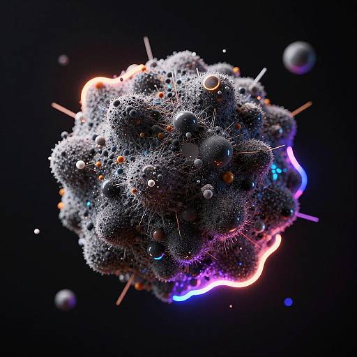 Sci-Fi Floating Particle Blender