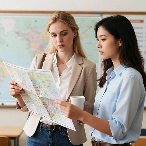 Interactive Classroom Photo of Two Women