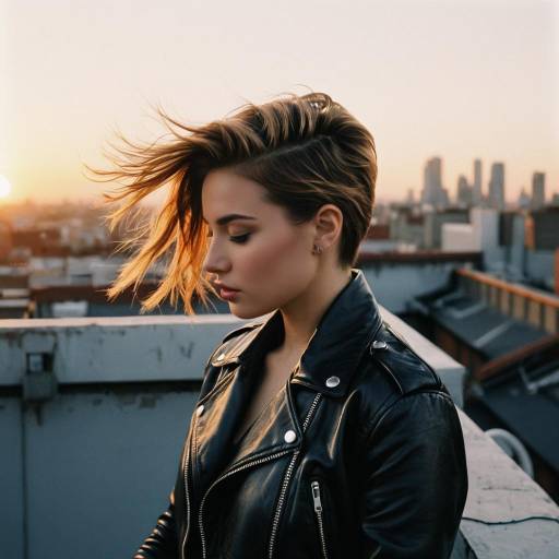 Stylish Rooftop Sunset with High and Tight