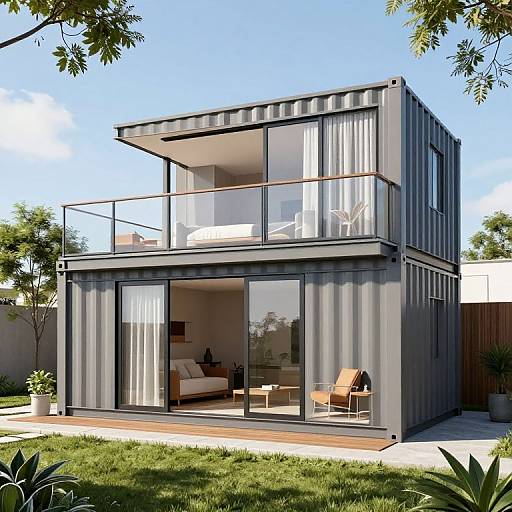 Compact 30m² Two-Room Container Home