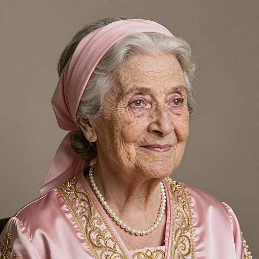 Elegant Portrait of an Elderly Lady