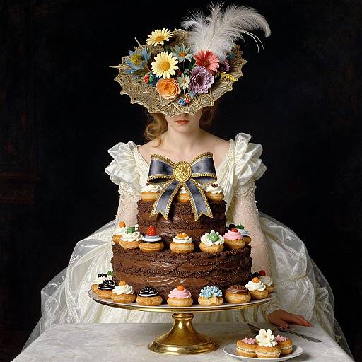 Ornate Cake and Vintage Elegance