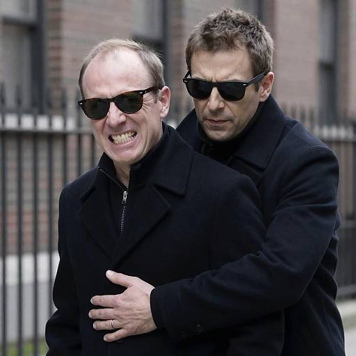 Intense Urban Portrait of Two Men