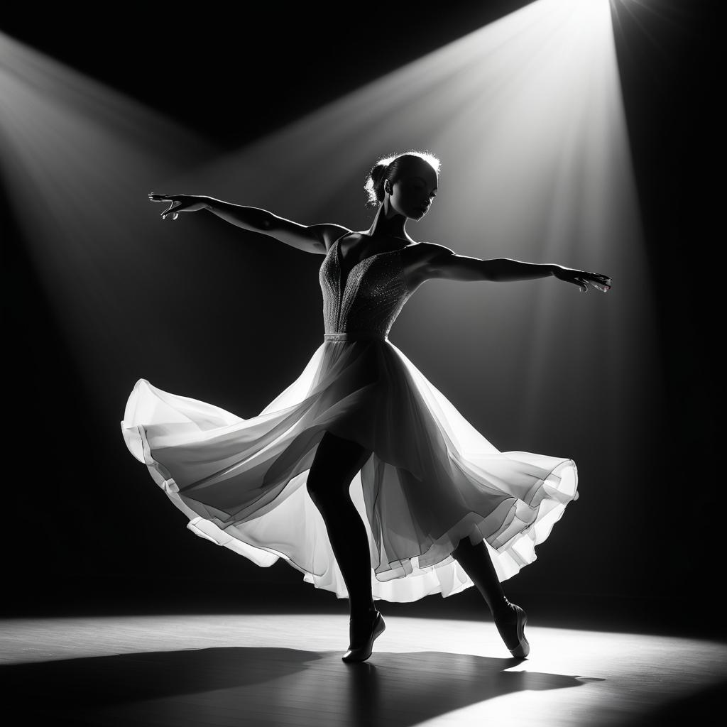 Dramatic Black and White Dance Photography