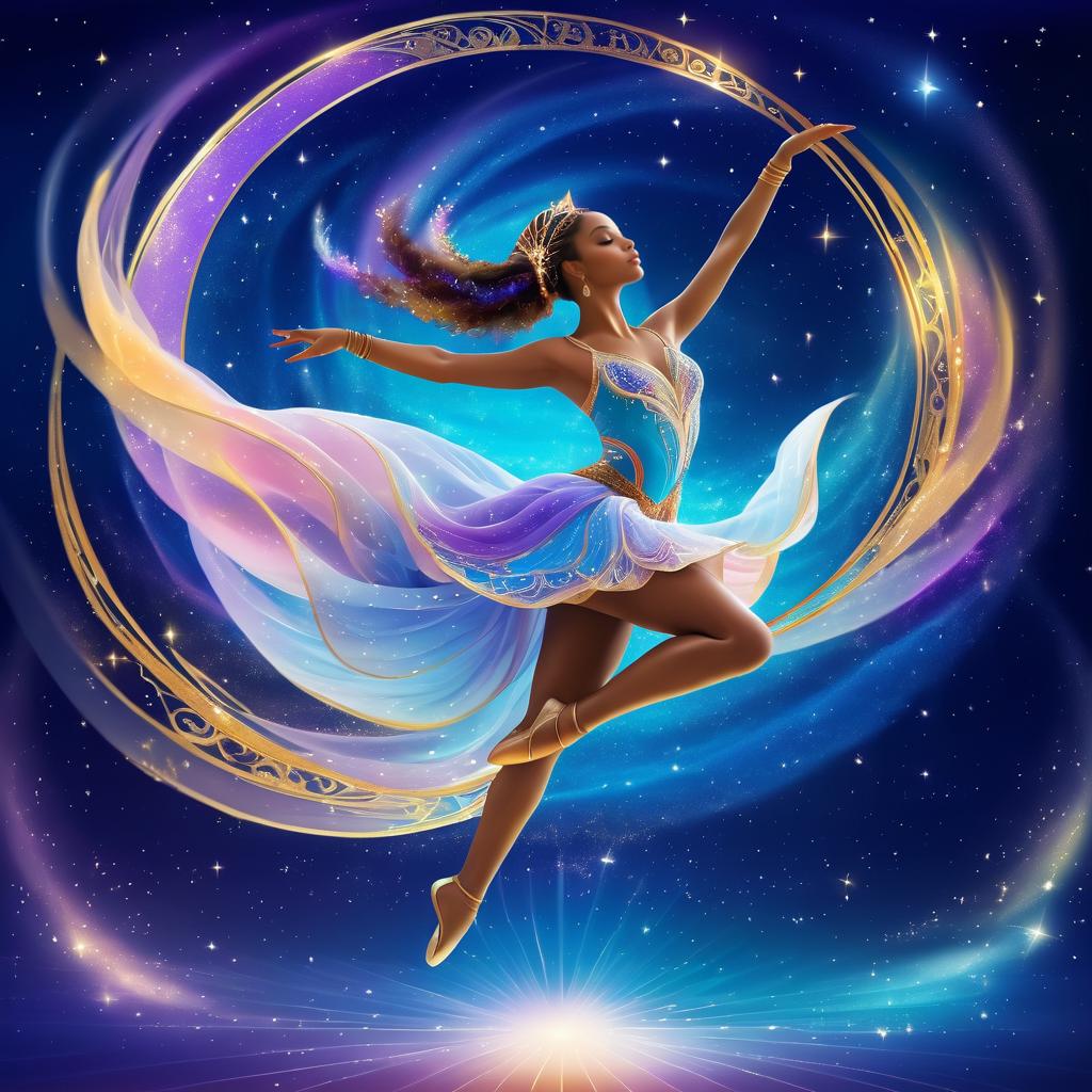 Ethereal Goddess Dancer in Moonlight