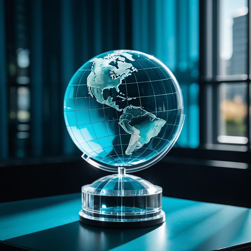 Realistic Crystal Globe Photography Setup