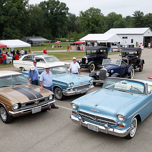 Classic Ford and Chevrolet Car Showcase