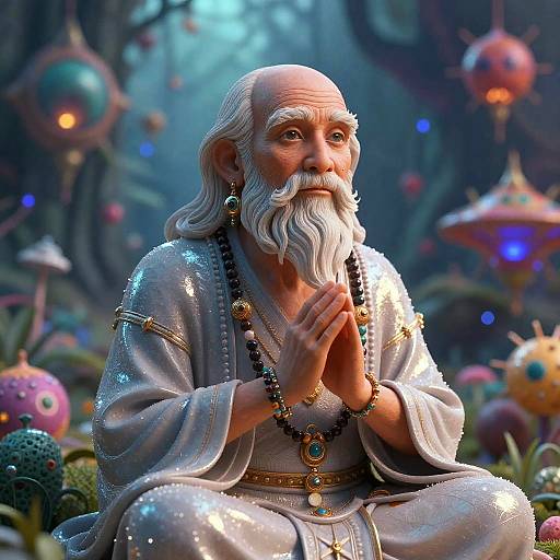 Surreal Psychedelic Cyber Sage Art