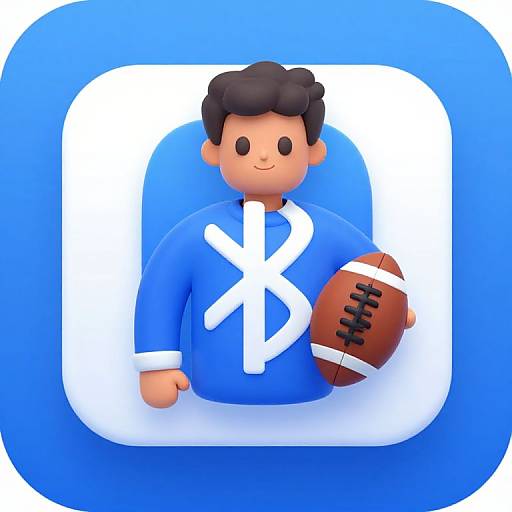 Bluetooth Lamar Jackson Game Icon