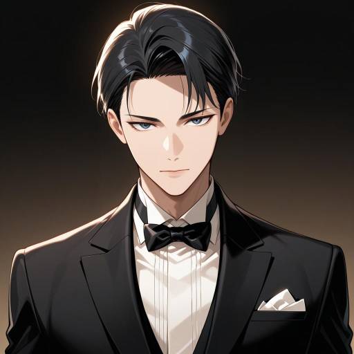 Elegant Gentleman in Formal Attire Elegant Gentleman in Formal Attire