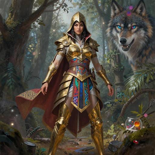 Kassandra in Golden Armor — Magic Wood