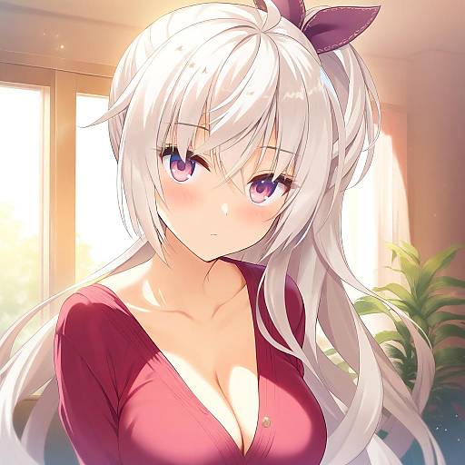 Illustration of Akizuki kanna, cafe stella to shinigami no chou in the style of Andou shuki