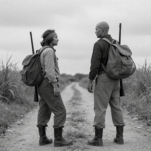 Two Adventurers on a Dirt Path