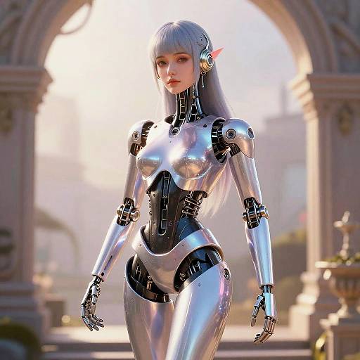Android Poet Fantasy Character Design