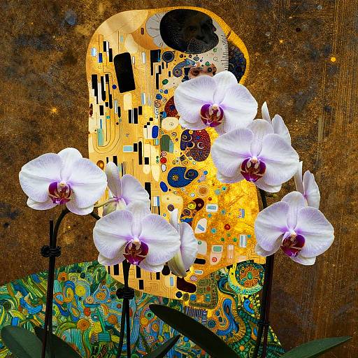 Nebula Orchids Reaching for Golden Light