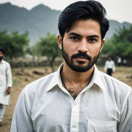 Portrait of young man outdoors