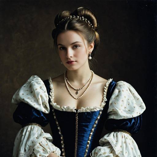 Young Woman in Renaissance Style Dress