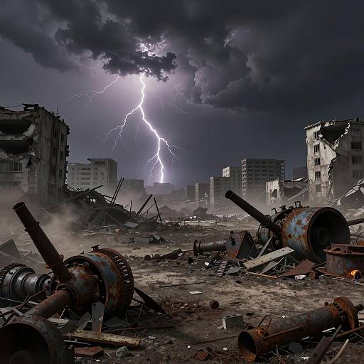 Desolate Wasteland of Lost Civilization