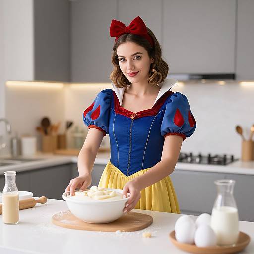 Snow White Easter Baking Aesthetic