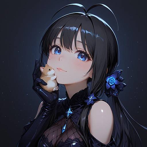 Illustration of Hamuzou, idolmaster in the style of Goe (g-o-e)