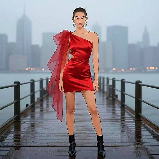 Foggy City Pier Fashion Editorial