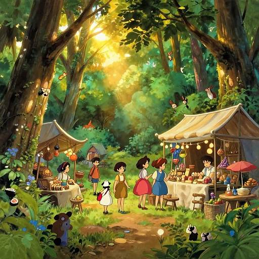 Studio Ghibli Inspired Enchanting Marketplace