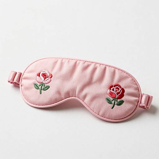 Rose Embroidery Eye Mask Tutorial