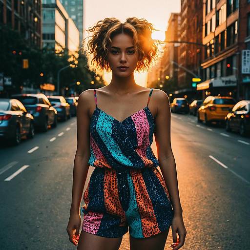 Vibrant Urban Twist Sponge Hairstyle Fashion