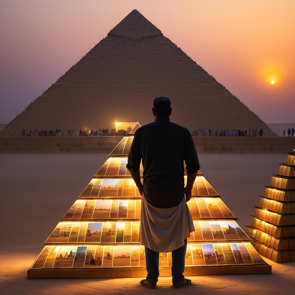 Twilight at the Great Pyramid of Giza