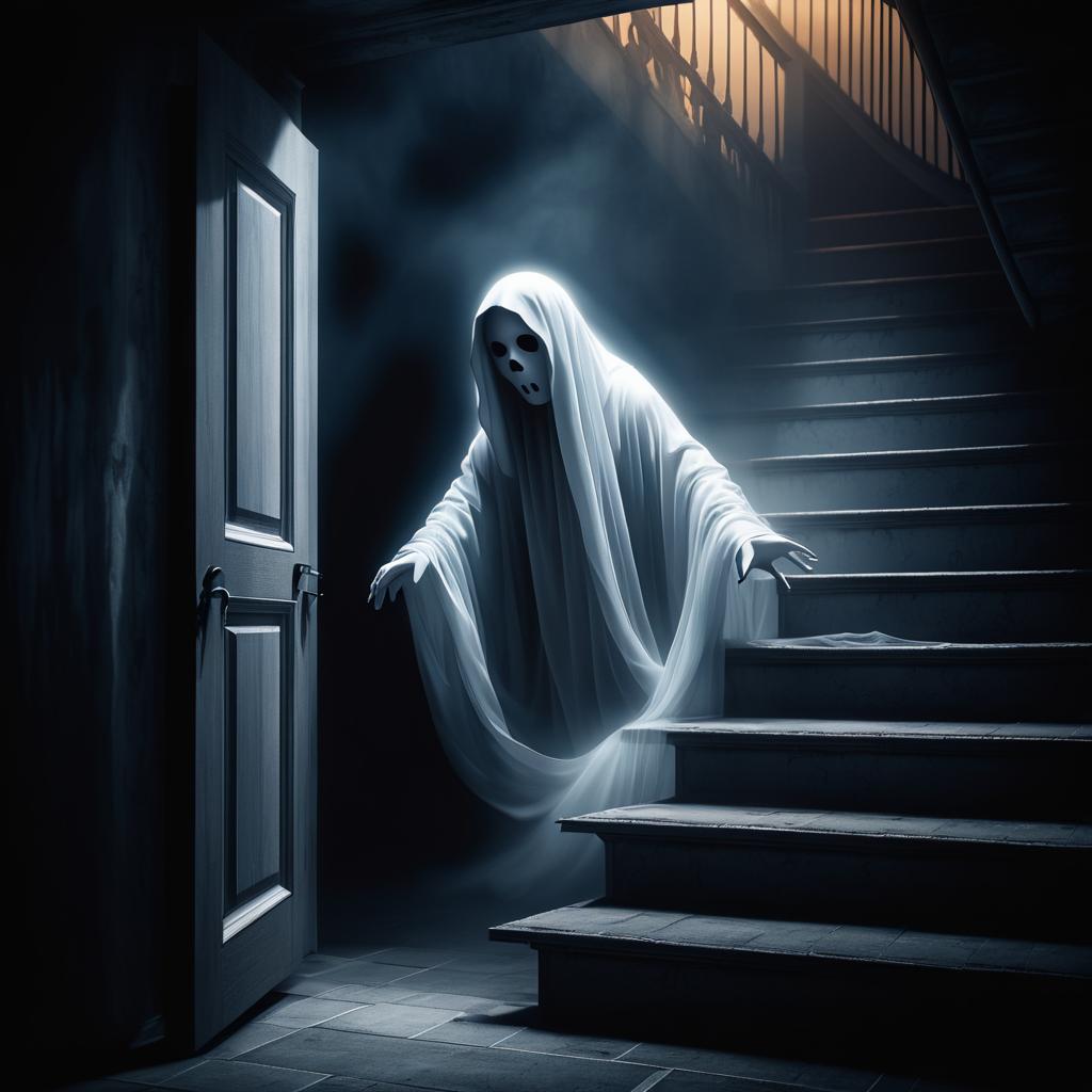 Chilling Ghost Beneath the Stairs