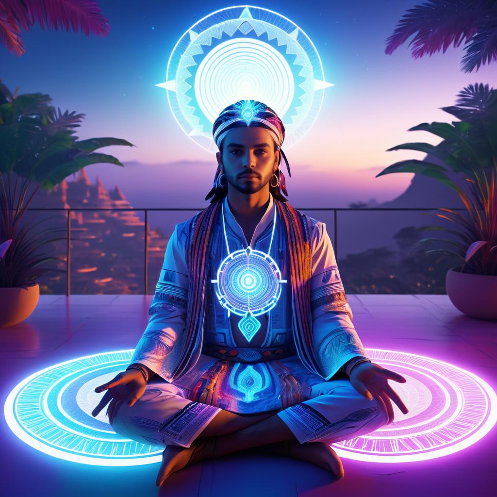 Kundalini Awakening in Futuristic Aesthetics