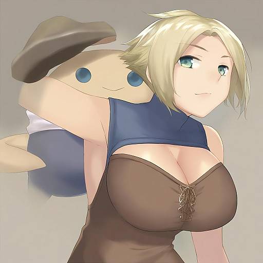 Illustration of Monk (fft), final fantasy in the style of Cccpo