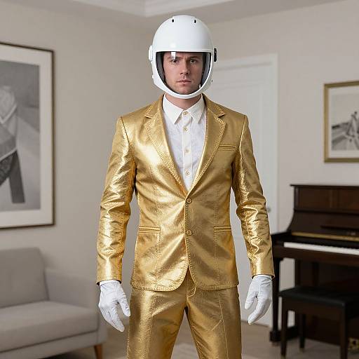 Golden Suit Ice Costume Adult