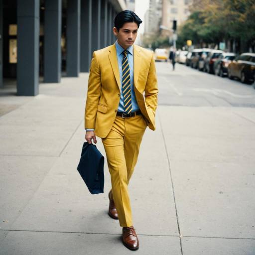 Stylish Gold Suit Costume for a Boy