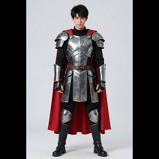 Realistic Male Hero in Armor