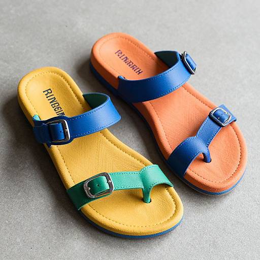 Vibrant Colorful Sandals Design