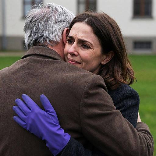 Emotional Embrace in a Natural Setting