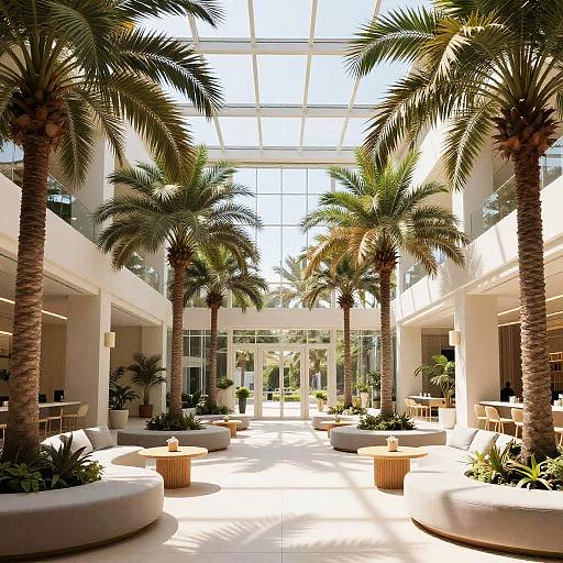 Airy Sunlit Winter Atrium Design