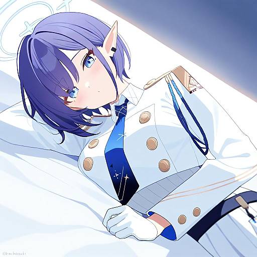 Illustration of Aoi (blue archive), blue archive in the style of Nokuhashi