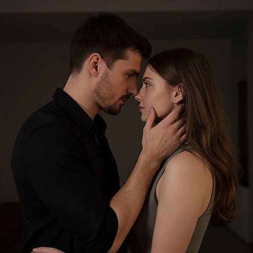 Intimate Romantic Couple Portrait